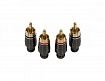 Коннектор-RCA позолоченный AURA RCA-P604