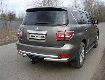 Защита задняя (центральная) 75/75 мм (под фаркоп) NISPATR14-16