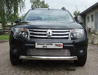Защита передняя нижняя (овальная) короткая 75х42мм RENAULT DUSTER 2010-2015 RENDUST12-03
