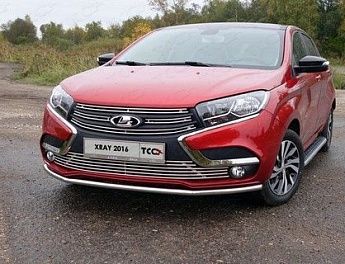 Решетка радиатора верхняя 12 мм LADA XRAY LADXRAY16-23
