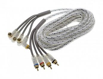 Межблочный 4RCA-4RCA кабель KICX FRCA44M-5-SA