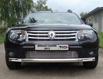 Решетка радиатора 12 мм RENAULT DUSTER 2010-2015 RENDUST12-08