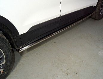 Пороги труба 42,4 мм GEELY Coolray 	GEELCOOL20-21