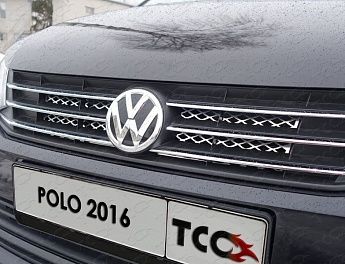 Решётка радиатора верхняя (лист) VWPOLO16-07