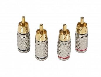 Коннектор-RCA позолоченный AURA RCA-P601