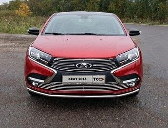 Решетка радиатора верхняя 12 мм LADA XRAY LADXRAY16-23
