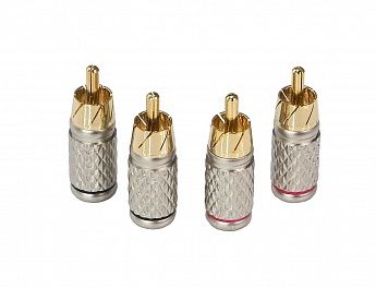 Коннектор-RCA позолоченный AURA RCA-P602
